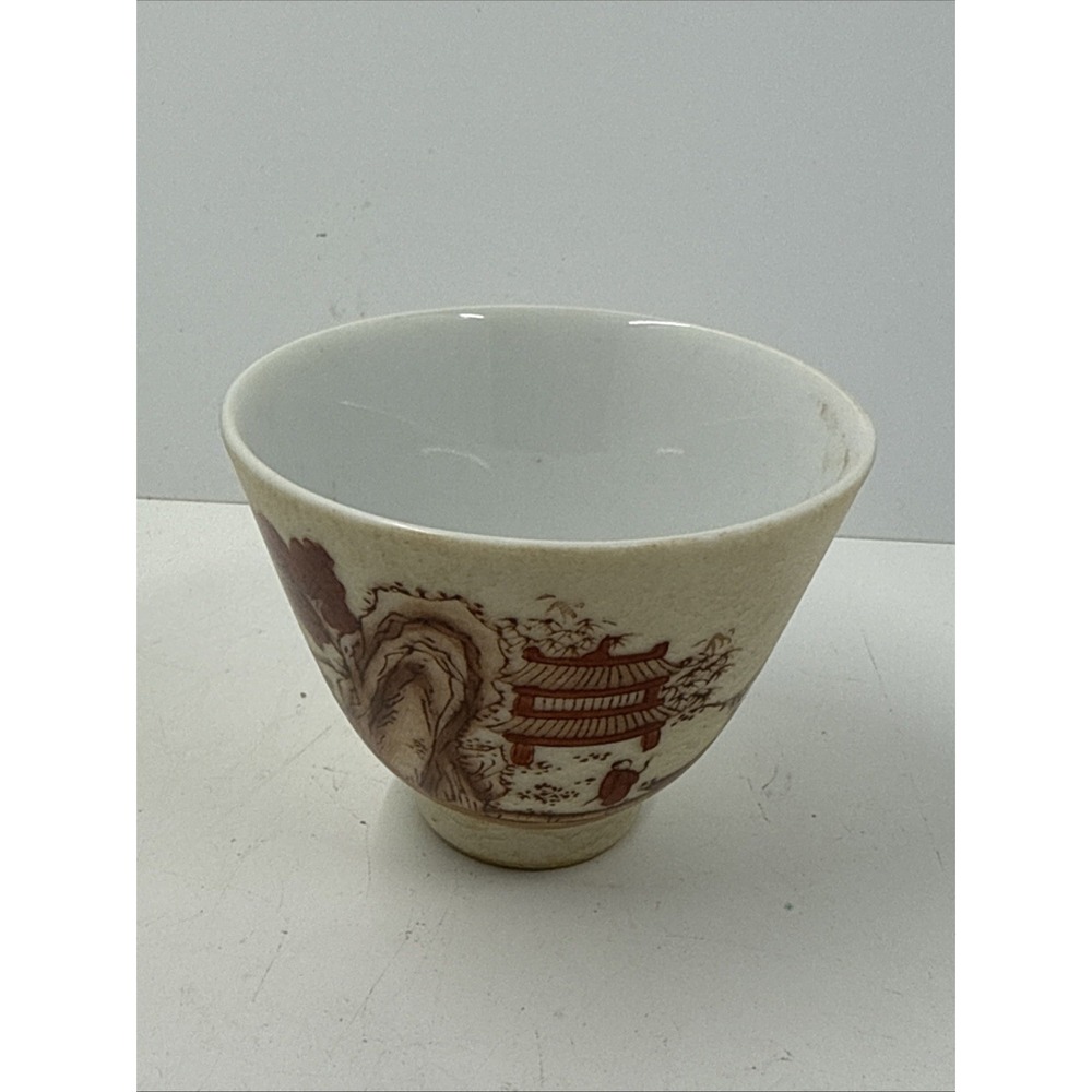 Antique Chinese Porcelain Cup Shot glass Small 2"